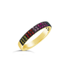 Multi-color Sapphire, Rubies & Tsavorite Ring