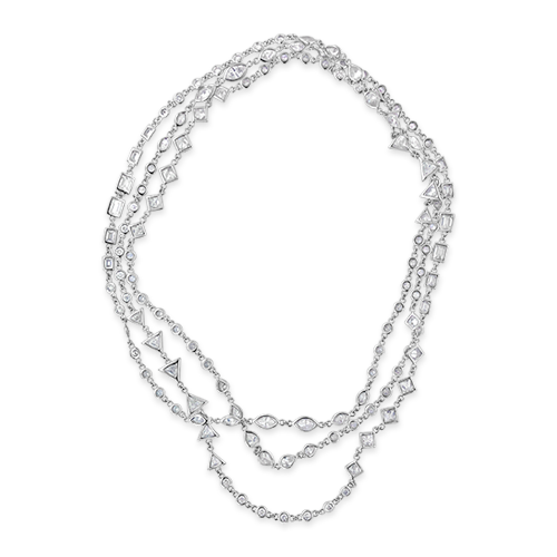 Multi-shape Diamonds by the Yard Necklace