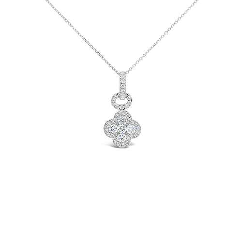 Diamond Clover Pendant