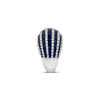 Sapphire & Diamond Striped Dome Ring