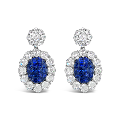 Sapphire & Diamond Earrings