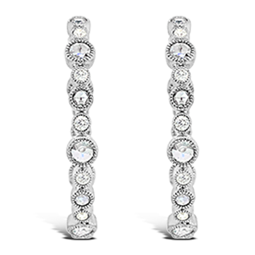 Diamond Hoop Earrings