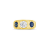 Sapphire & Diamond Gypsy Ring