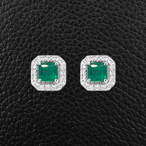 Emerald & Diamond Earrings