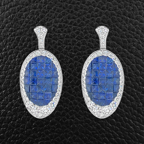 Sapphire & Diamond Earrings