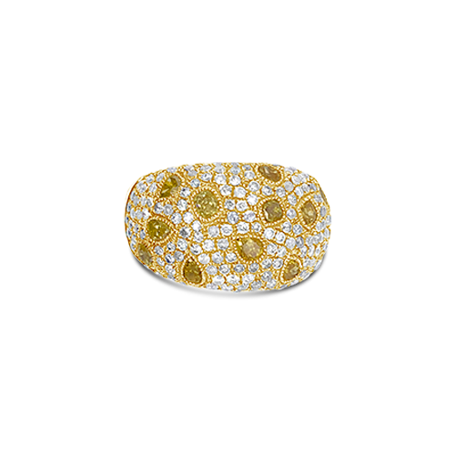 Fancy Diamond Dome Ring