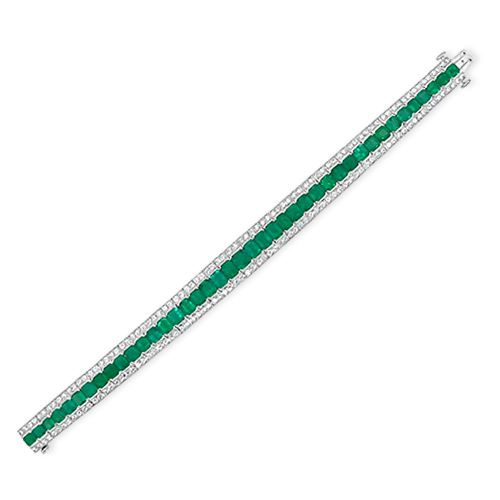 Emerald & Diamond Bracelet