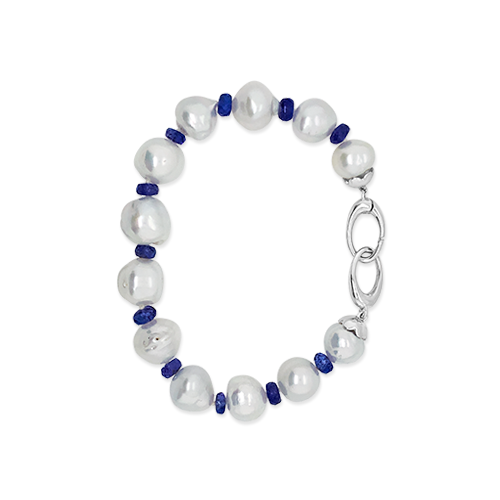 South Sea Pearl & Tanzanite Bracelet