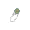Tahitian Pearl & Diamond Ring