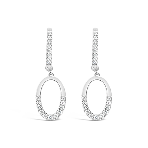 Diamond Dangle Earrings
