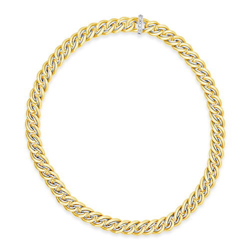 Gold, Platinum & Diamond Necklace