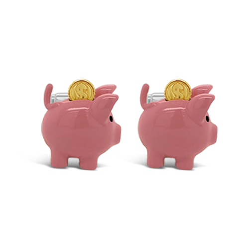 Piggy Bank Cufflinks