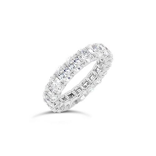 Oval Diamond Eternity Band