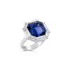 Blue Spinel & Diamond Ring