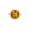 Citrine & Diamond Ring