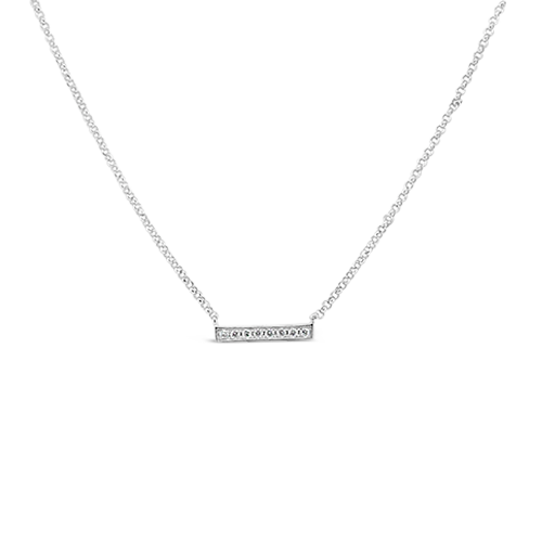 Diamond Bar Necklace