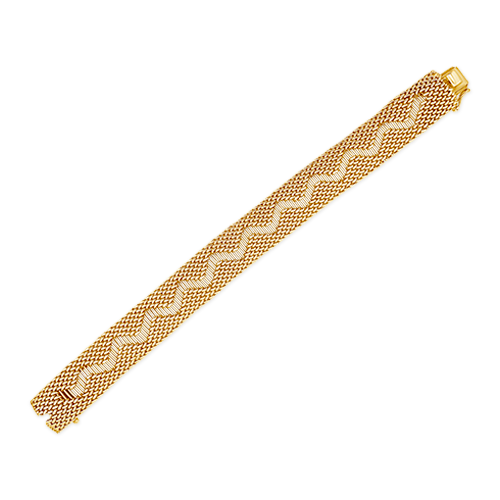 Yellow Gold Zig Zag Bracelet