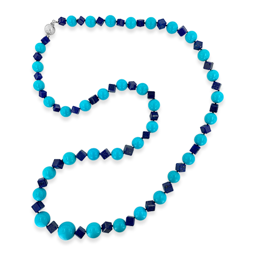 Lapis & Turquoise Bead Necklace