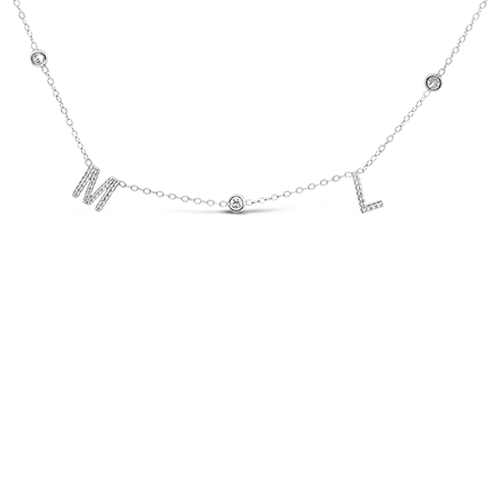 Diamond Initial Necklace