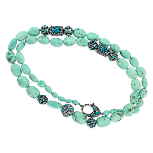Persian Turquoise Bead Necklace