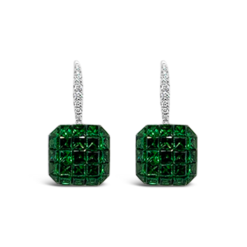 Tsavorite & Diamond Earrings