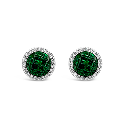 Tsavorite & Diamond Earrings