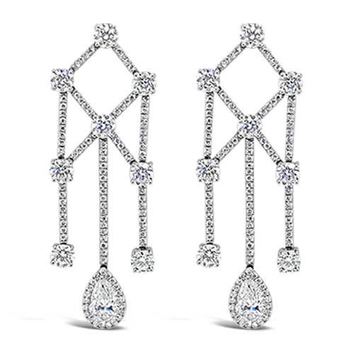 Diamond Dangle Earrings