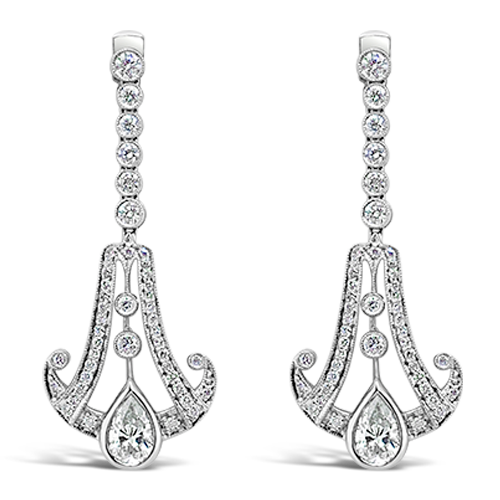 Diamond Dangle Earrings