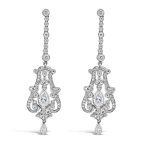 Diamond Dangle Earrings