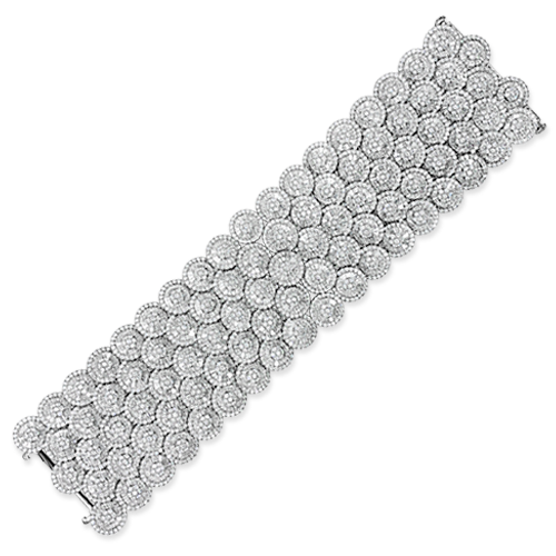 Wide Diamond Bracelet