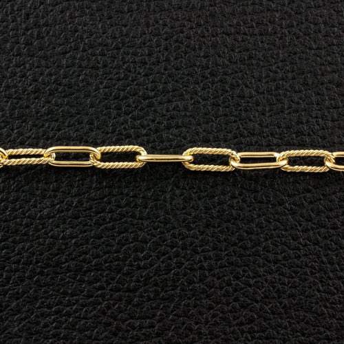 Twist & Plain Oval Link Chain