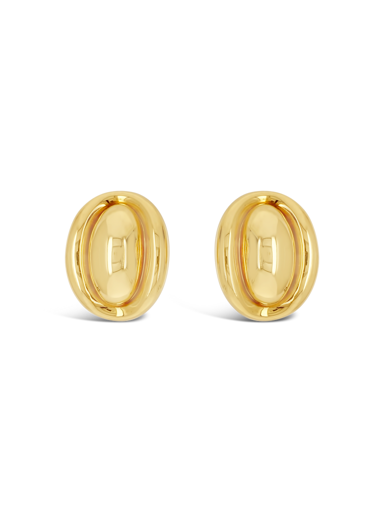 Gold Bombe Estate Earrings