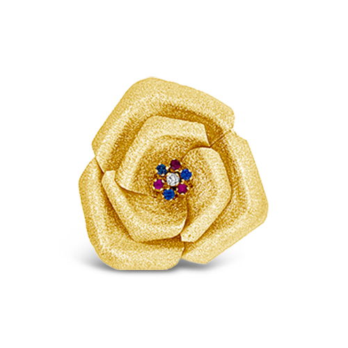 Gold Flower Estate Pin