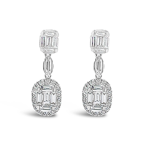 Diamond Dangle Earrings