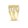 Diamond Stack Look Ring