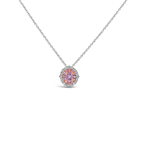 Pink diamond pendant on sale