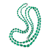 Emerald Bead & Diamond Necklace