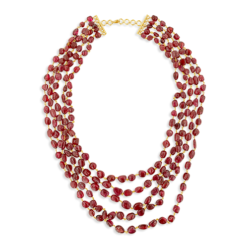 Burma Spinel Bead Necklace