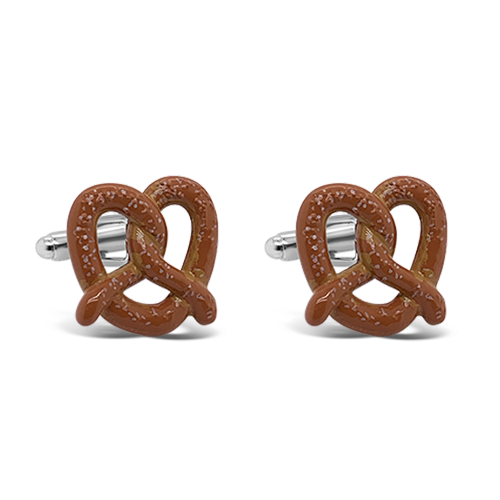 Soft Pretzel Cuff Links