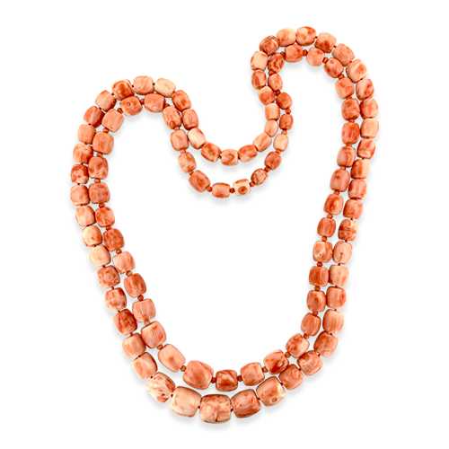 Coral Necklace Set of Two