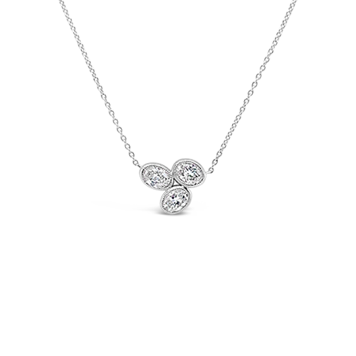 Triple Oval Diamond Pendant