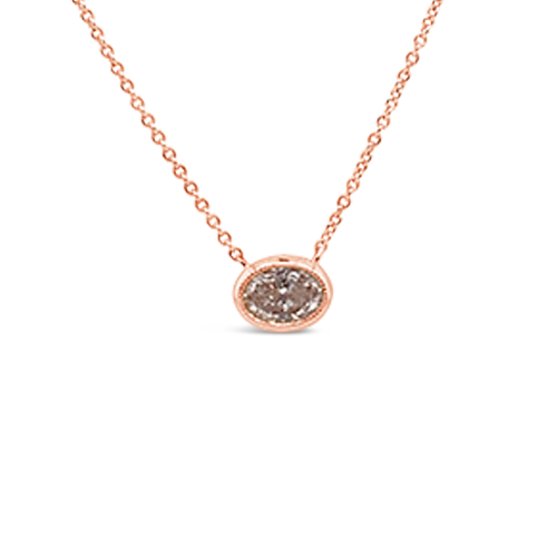 Oval Diamond Pendant