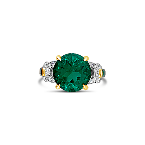 Emerald & Diamond Ring