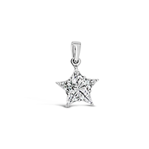 Invisible Set Diamond Star Pendant