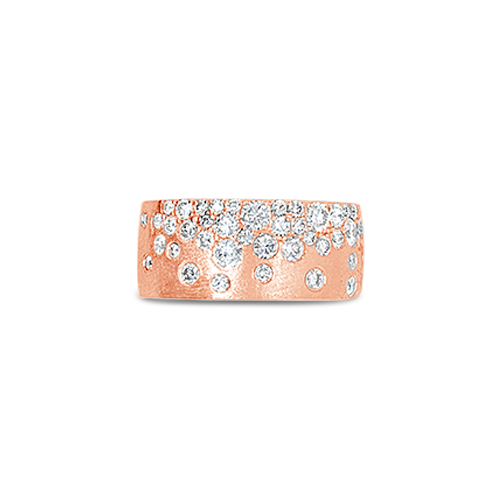 Diamond & Rose Gold Confetti Ring