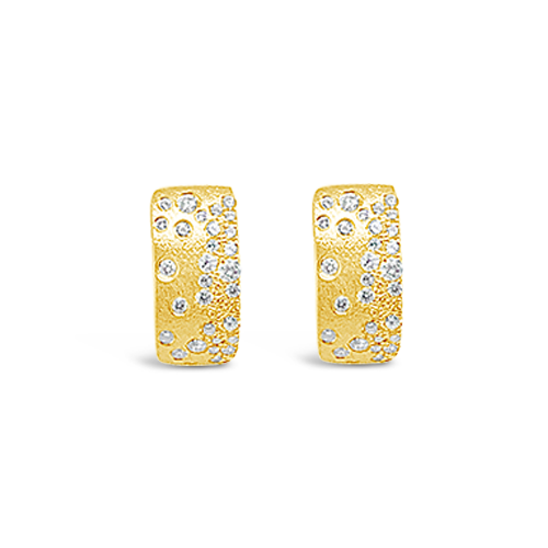 Diamond Confetti Huggie Earrings