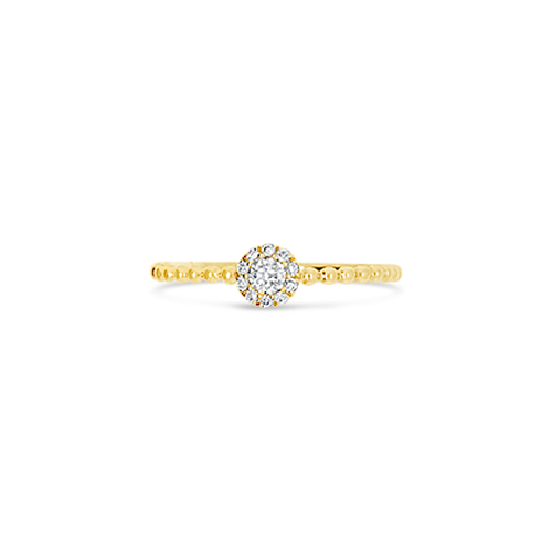 Yellow Gold & Diamond Stackable Ring
