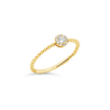 Yellow Gold & Diamond Stackable Ring