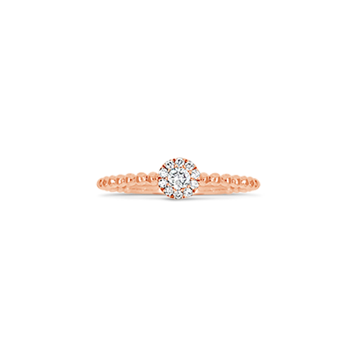 Rose Gold & Diamond Stackable Ring