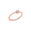 Rose Gold & Diamond Stackable Ring